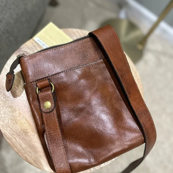 Gently Used Patricia Nash Brown Embossed Leather Bag - Picture 3 of 7